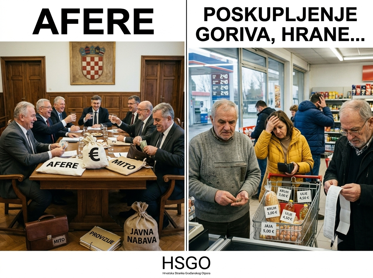 Posljedično uzročna veza je sam narod koji bira svog tamničara